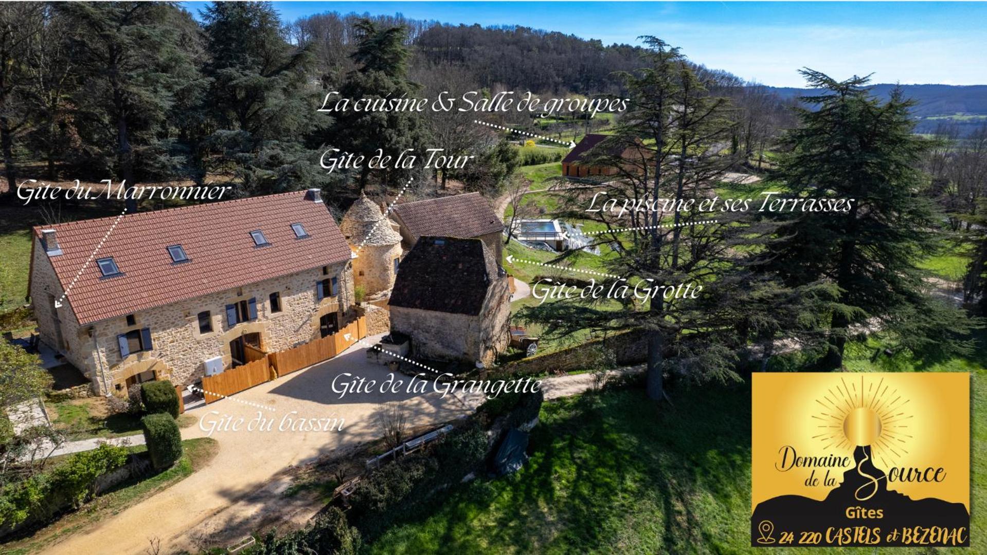 Villa Domaine De La Source Castels Esterno foto